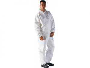 Wegwerp Overall Non-Woven | Polypropyleen Wit.